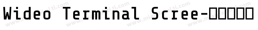Wideo Terminal Scree字体转换